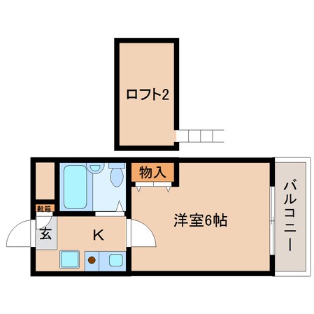 生駒駅 徒歩8分 1階の物件間取画像